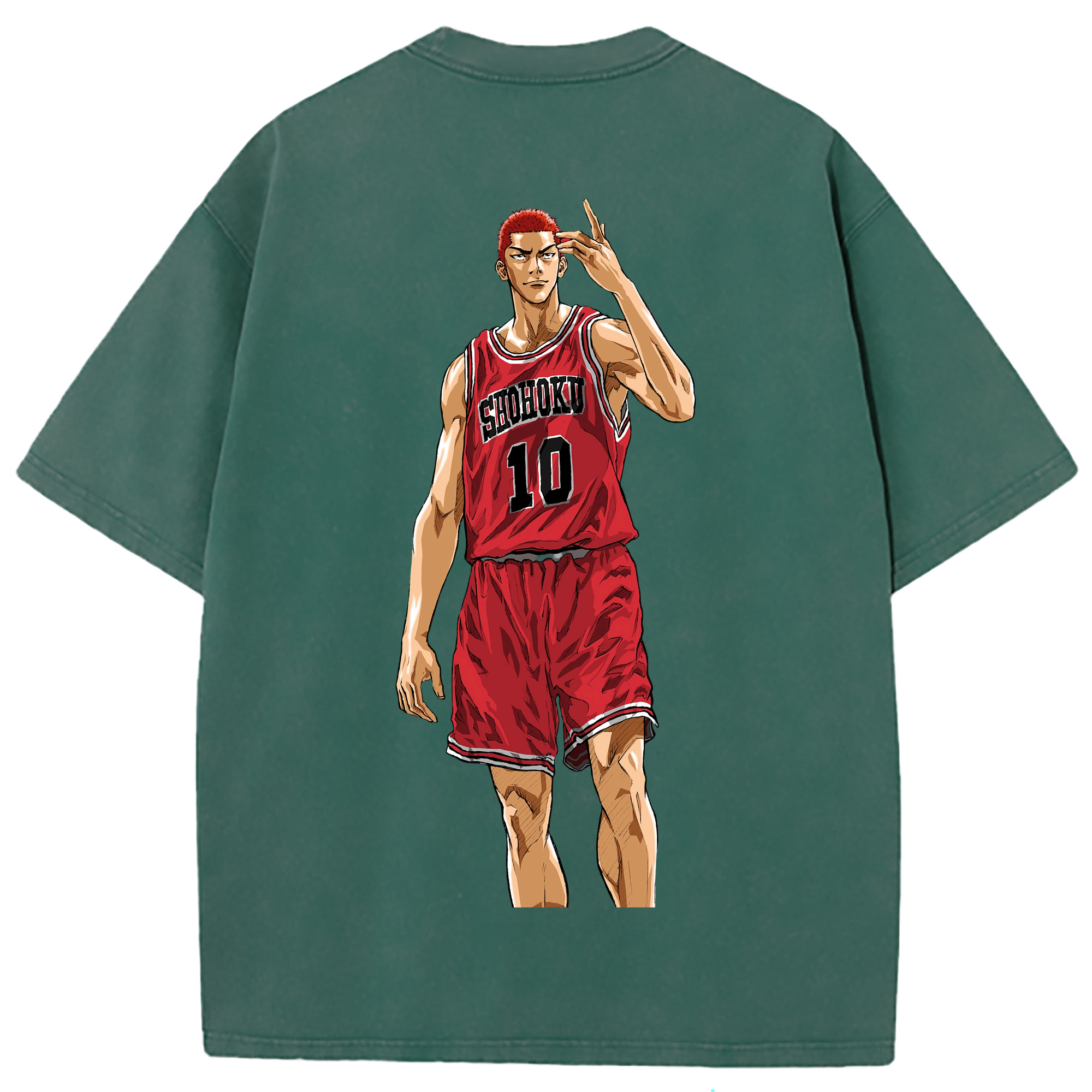 （画像用） SLAM DUNK／スラムダンク 綿100% ヴィンテージ風 半袖Tシャツ（背面プリント）